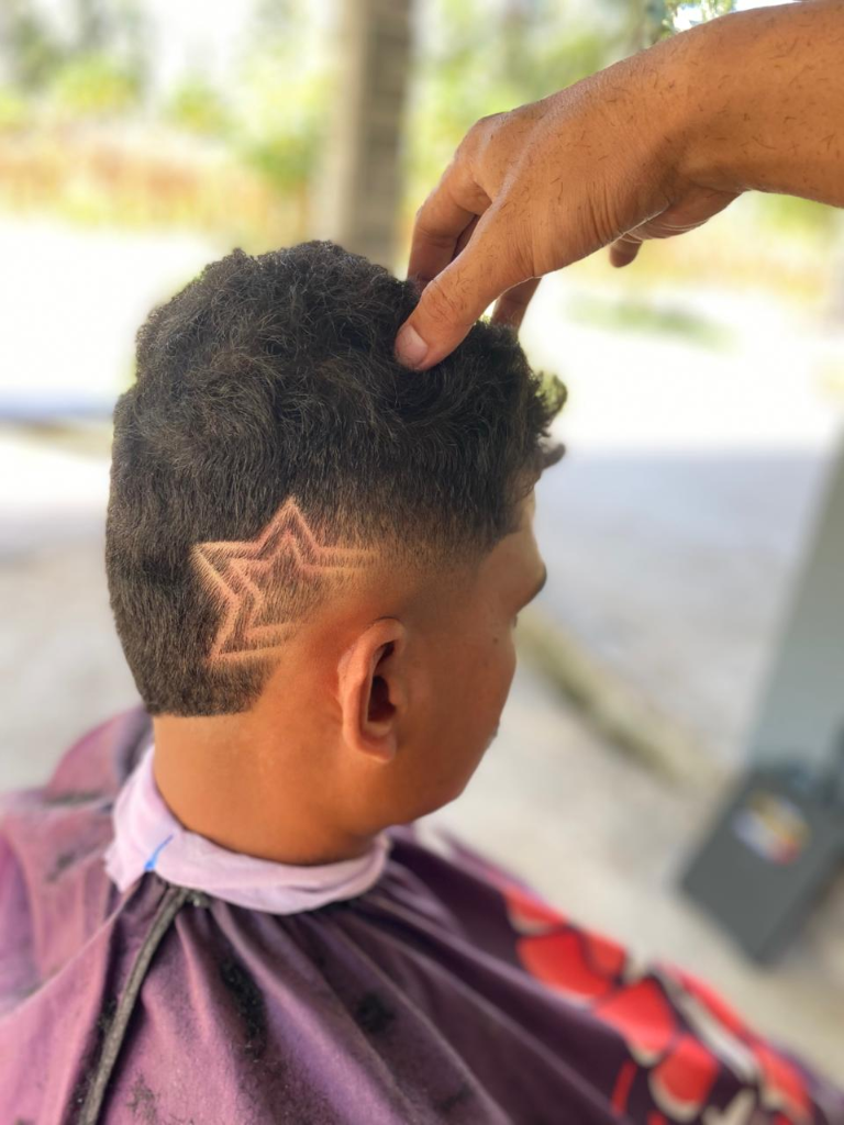 Star Design Haircut